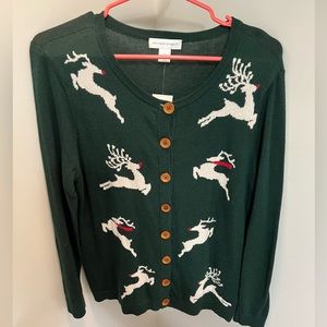 Christopher & Banks ladies reindeer sweater